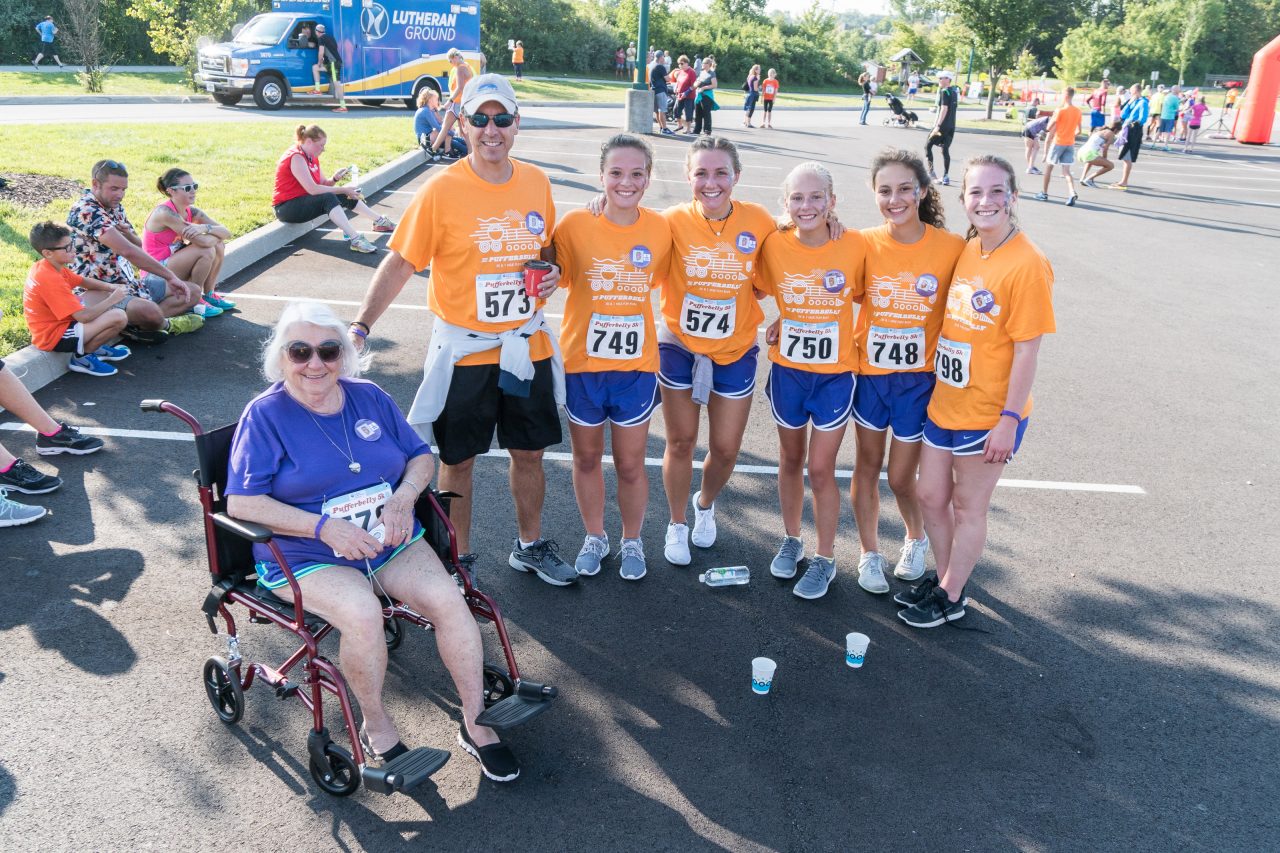 Team photo, including wheelchair participant